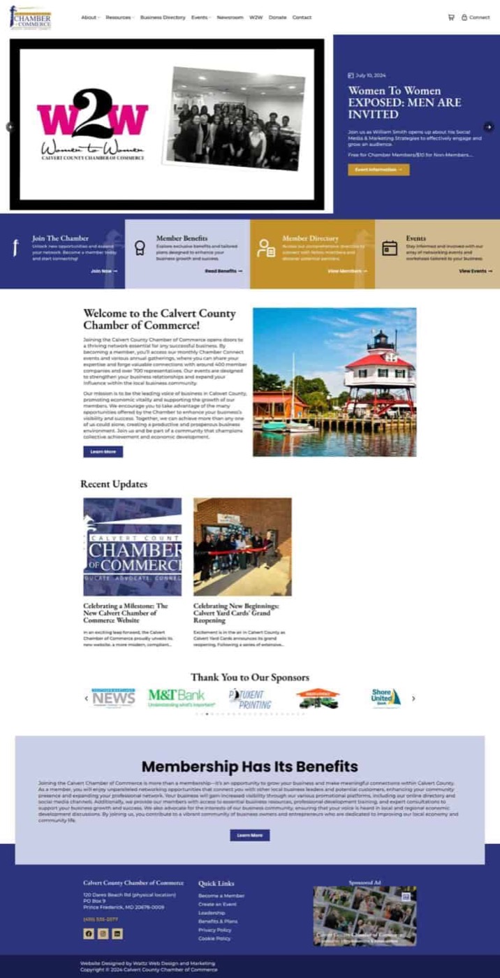 Calvert County Chamber of Commerce website