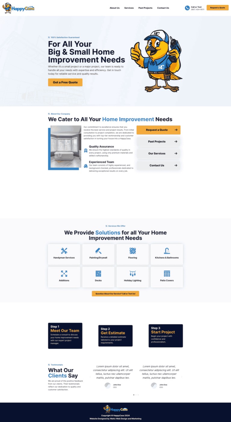 Happy Casa website